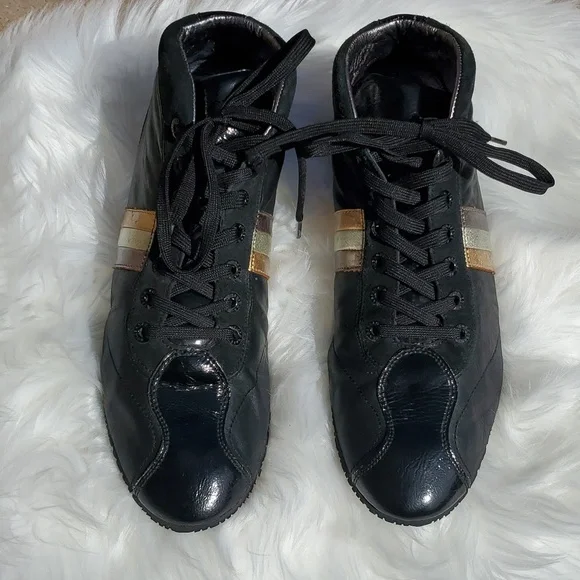 Dolce & Gabbana Black Leather Casual Sneaker sz 11 🎉 Host Pick - Picture 2 of 13